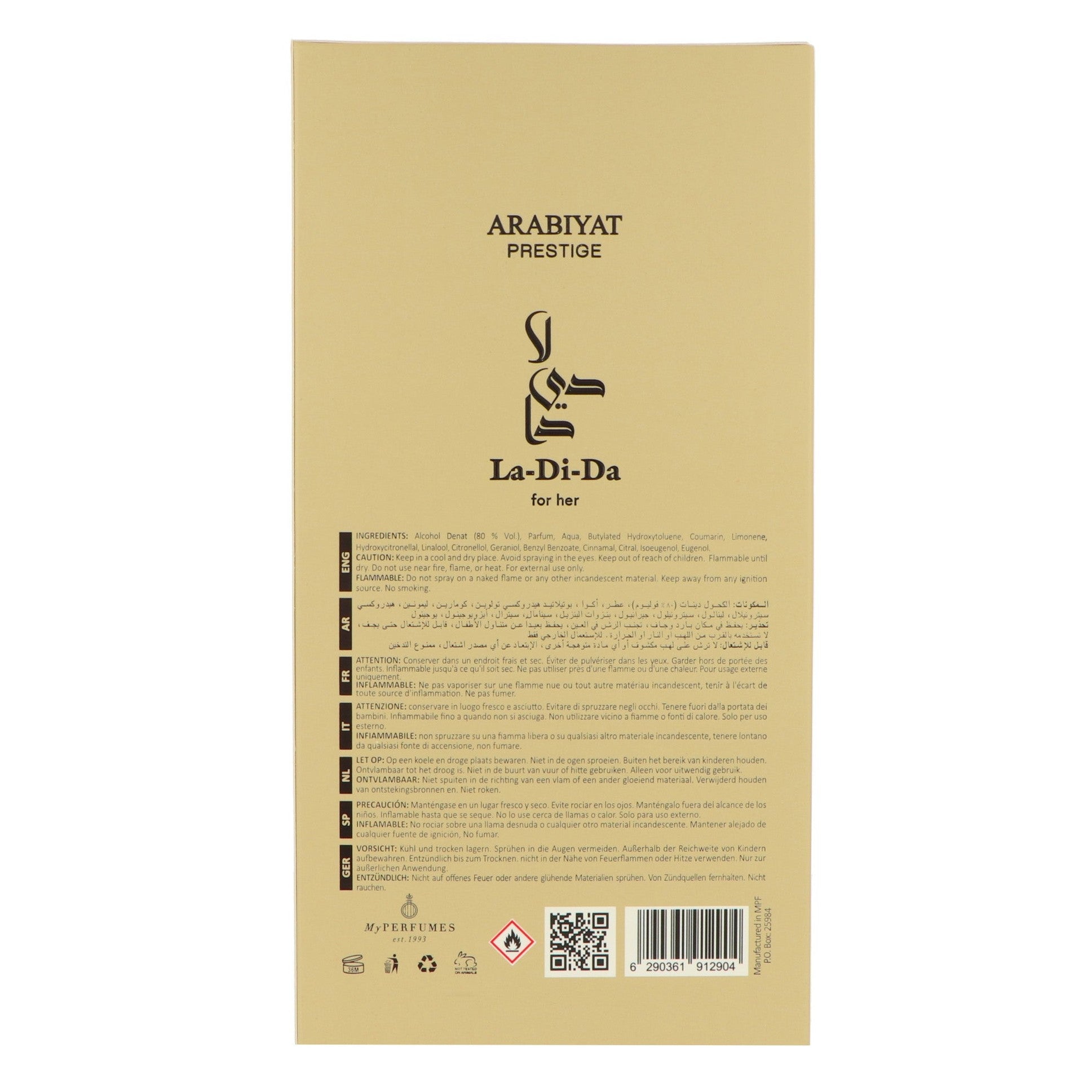 Arabiyat Prestige La Di Da For Her Edp 100ml