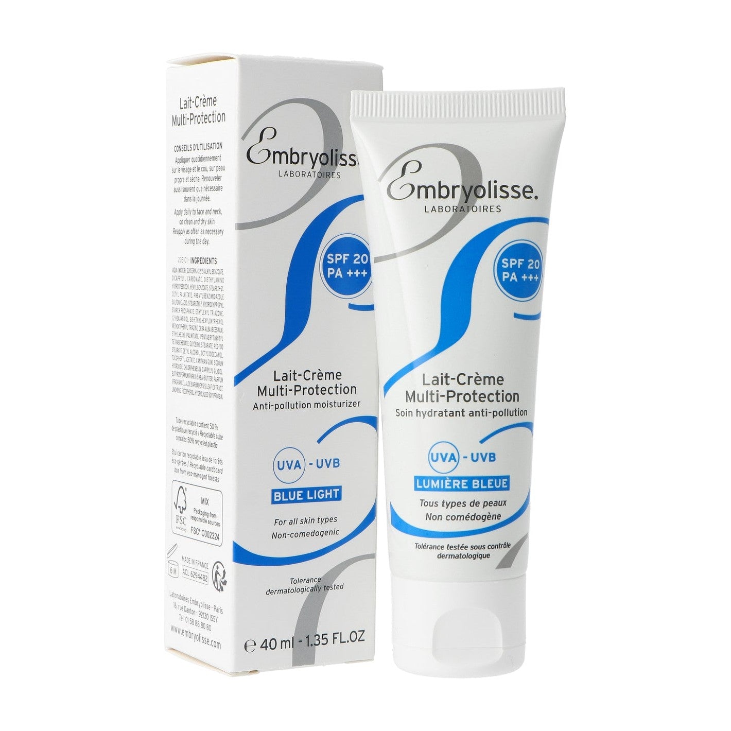 Embryolisse Multi Protection Milk Cream SPF20 40ml