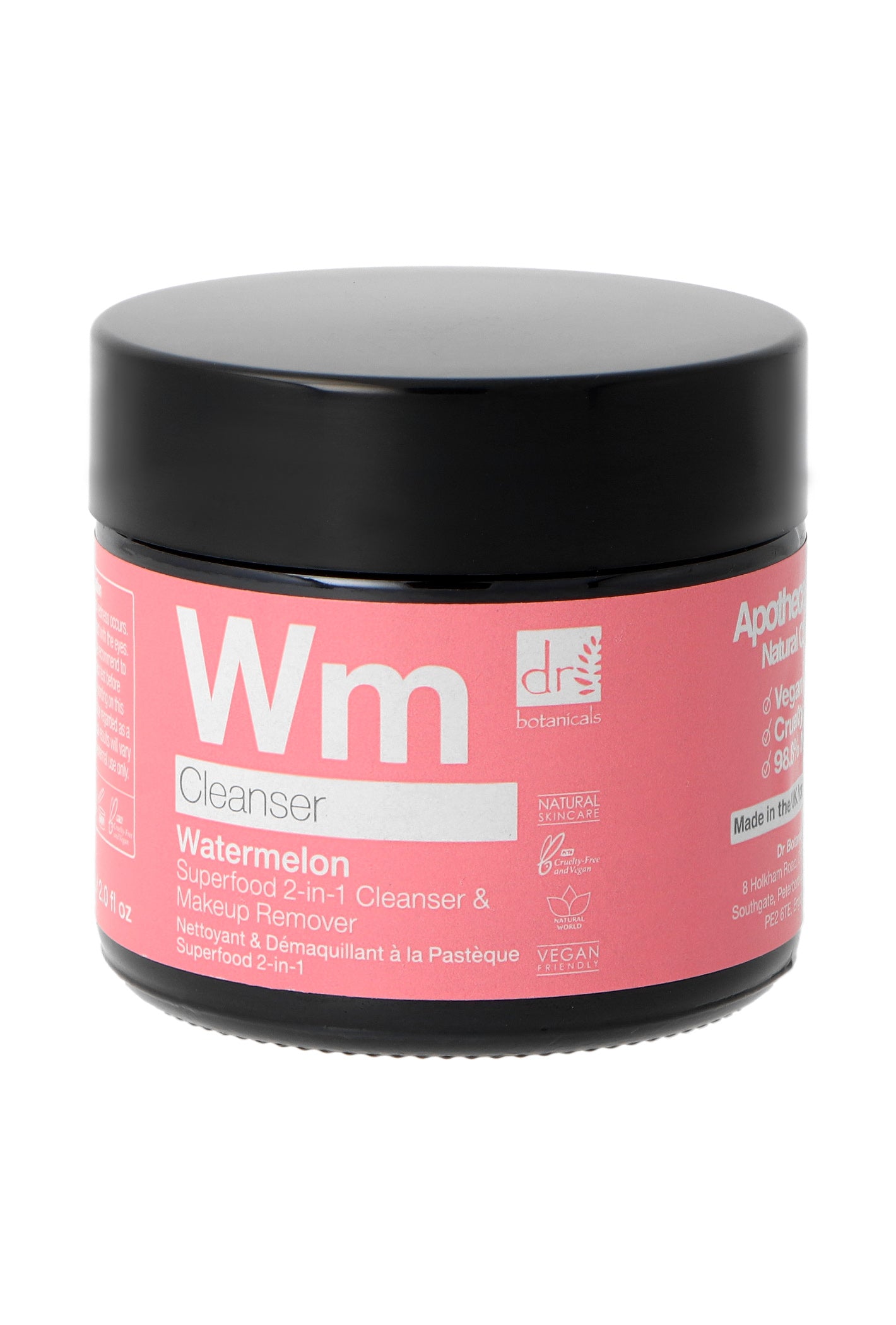 Dr. Botanicals Wassermelonen-Superfood 2-in-1-Reinigungsgel & Make-up-Entferner 60 ml