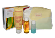 Set: Clarins Reinigungsschaum 125 ml + Lotion 50 ml + Demaquillant Express Yeux 30 ml + Kosmetiktasche