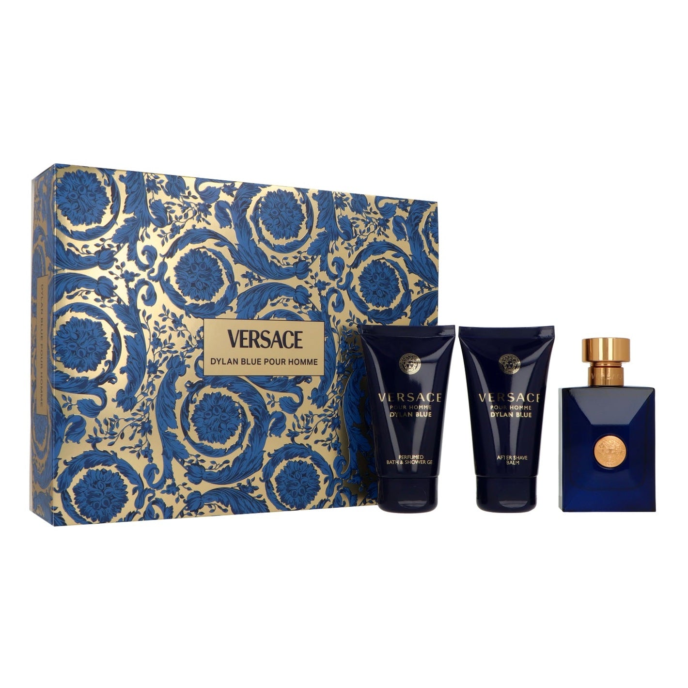 Zestaw Versace Pour Homme Dylan Blue Edt 50ml + Shower Gel 50ml + After Shave Balm 50ml