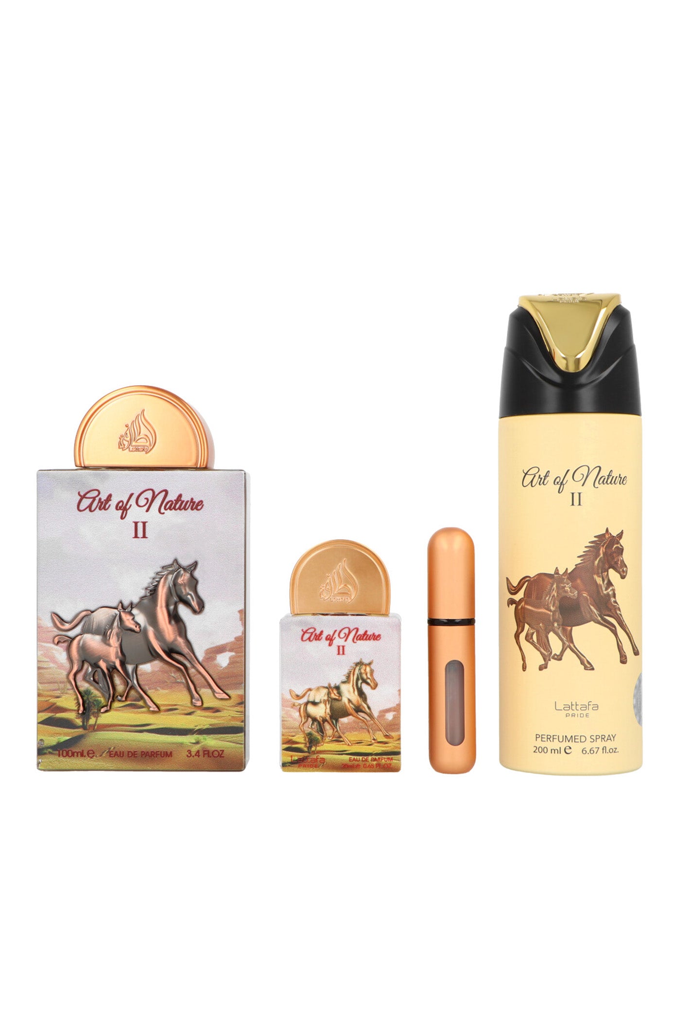 Set Lattafa Art Of Nature II Edp 100ml + Edp 20ml + Deodorant 200ml