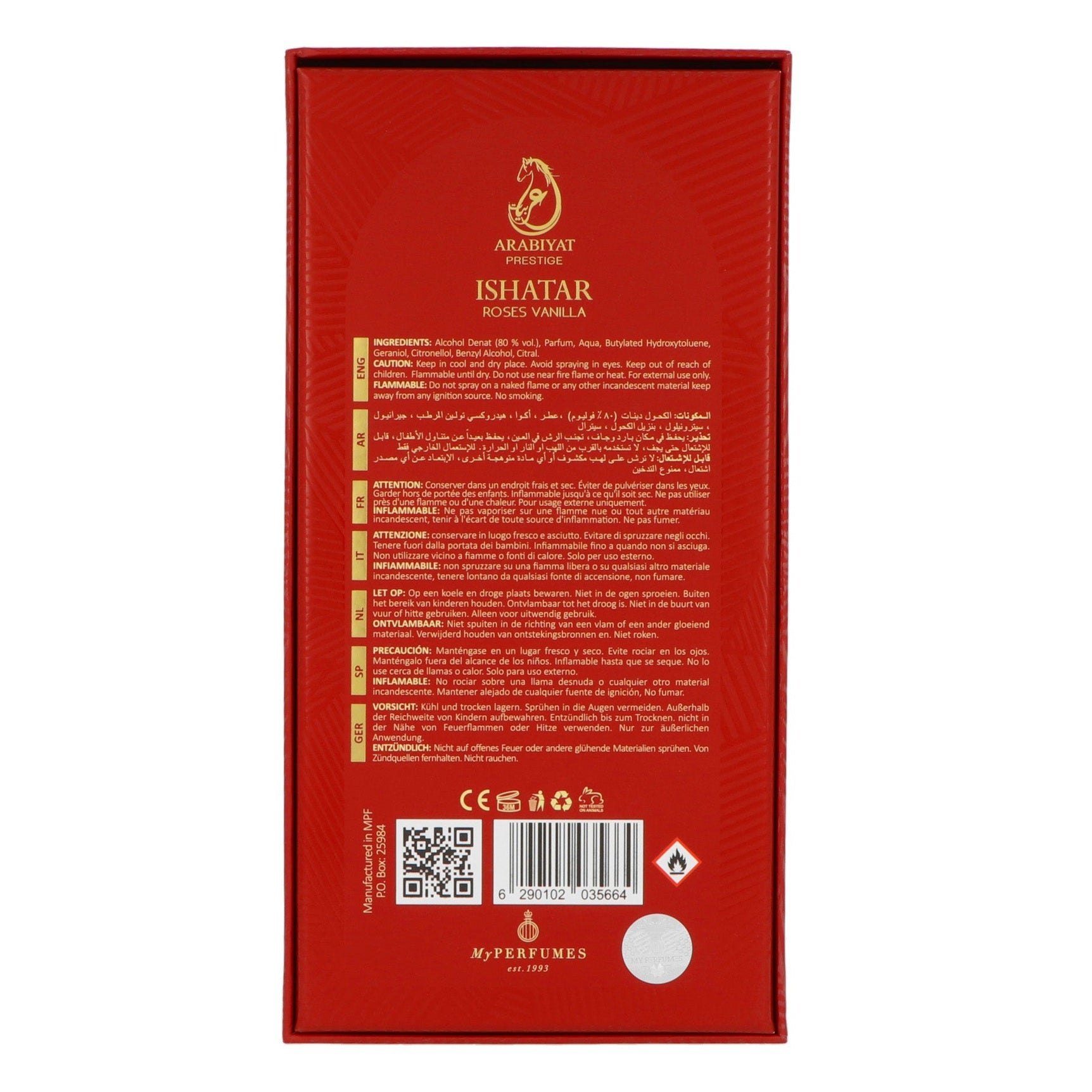 Arabiyat Prestige Ishatar Roses Vanilla Edp 110ml