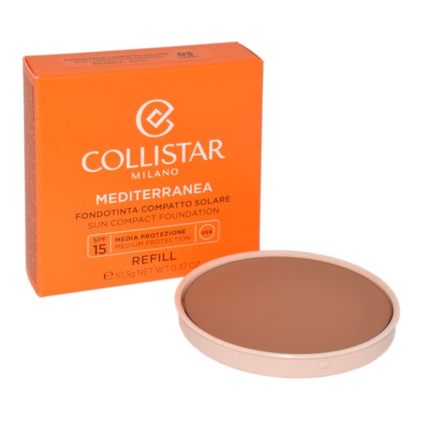 Collistar Mediterranea Sun Compact Foundation Spf15 03 Capri Refill 10,5g