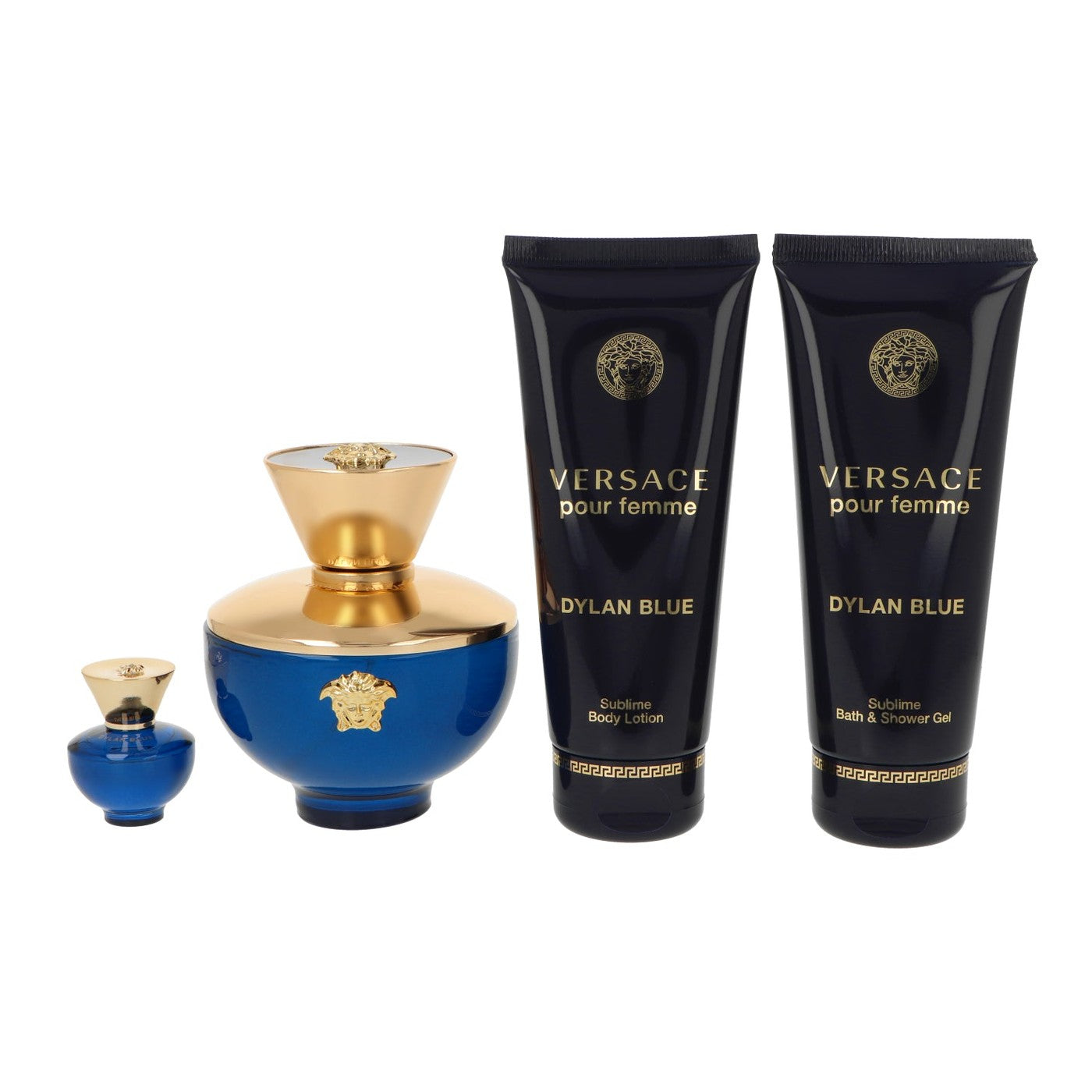 Zestaw Versace Dylan Blue Pour Femme Edp 100ml + Shower Gel 100ml + Body Lotion 100ml + Edp 5ml
