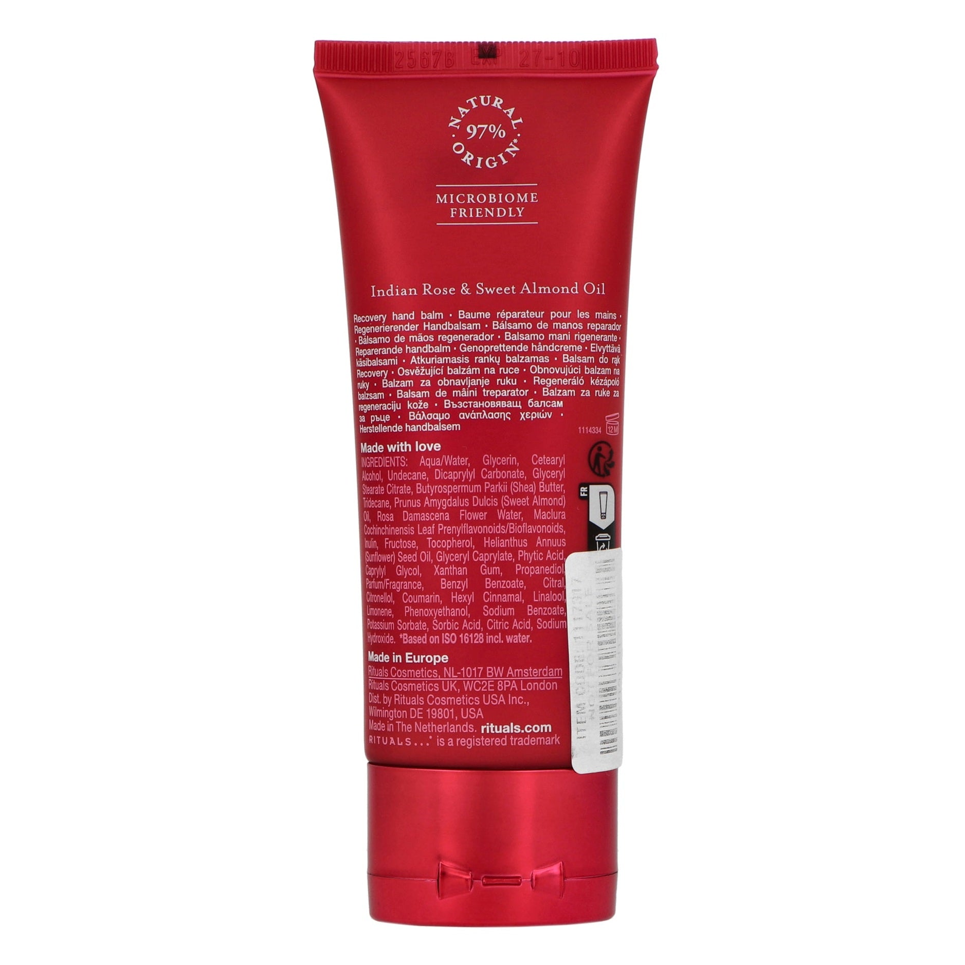 Tester Rituals The Ritual Of Ayurveda Recovery Handbalsam 70ml