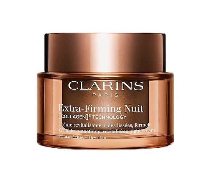 Clarins Extra Firming Nuit Collagen Wrinkle Smoothing Revitalizing Night Cream Dry Skin 50ml