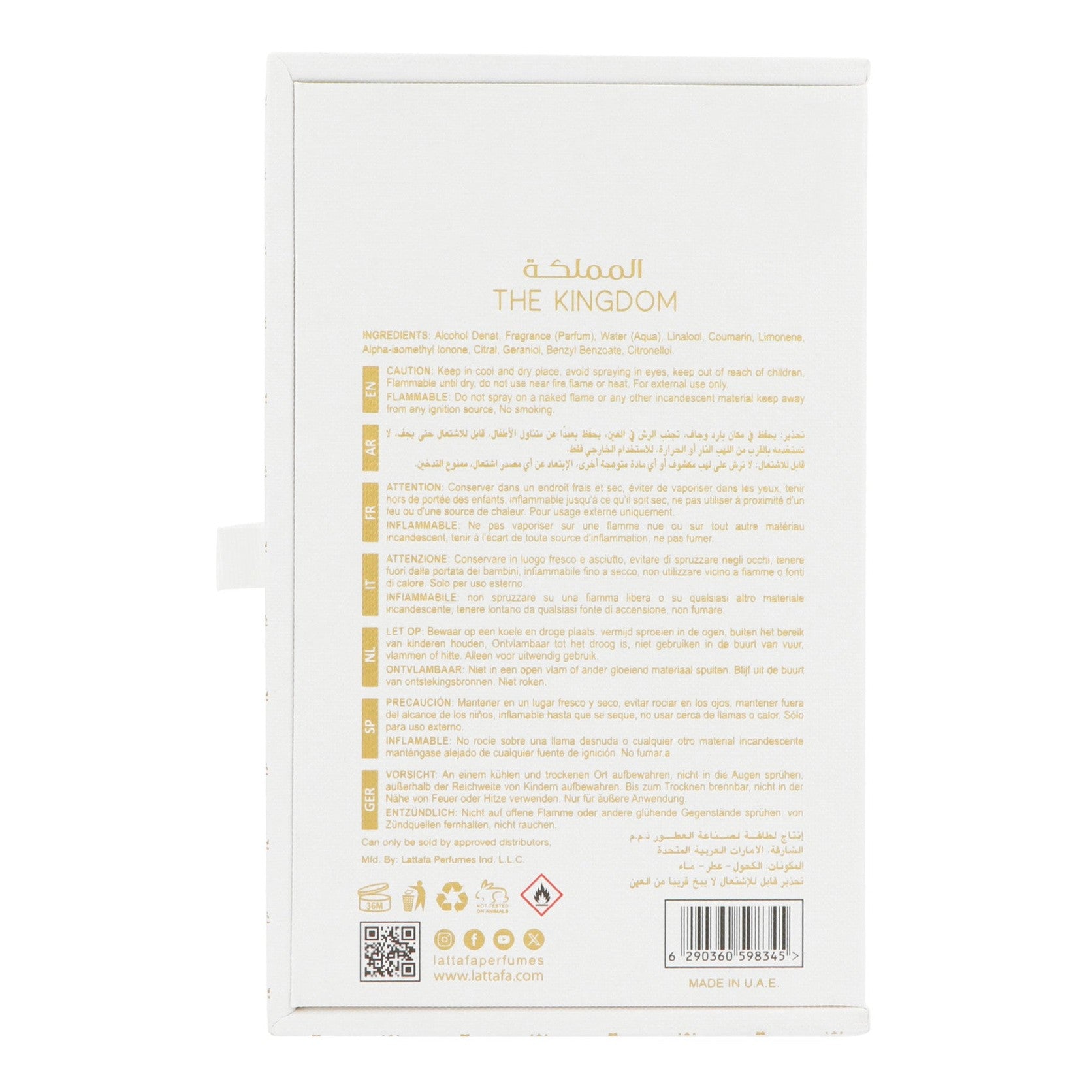 Lattafa The Kingdom Man Edp 100ml