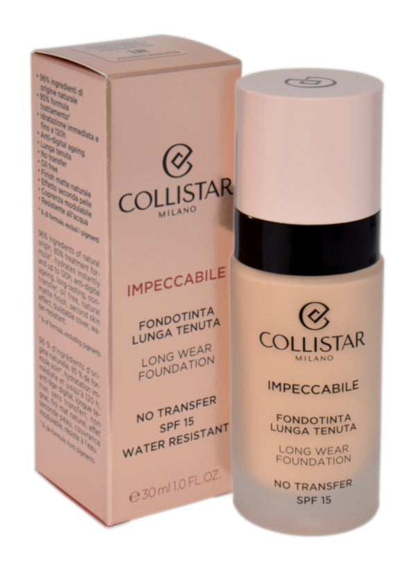 Collistar Impeccabile Long Wear Foundation SPF 15 1R - Pink Ivory 30ml
