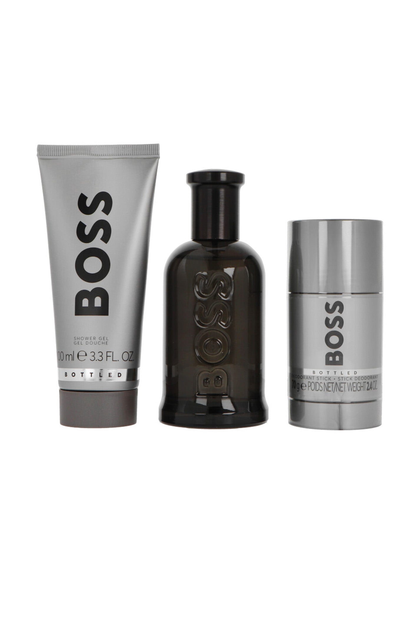 Hugo Boss Set: Flakonparfüm 100 ml + Deostick 75 ml + Duschgel 100 ml