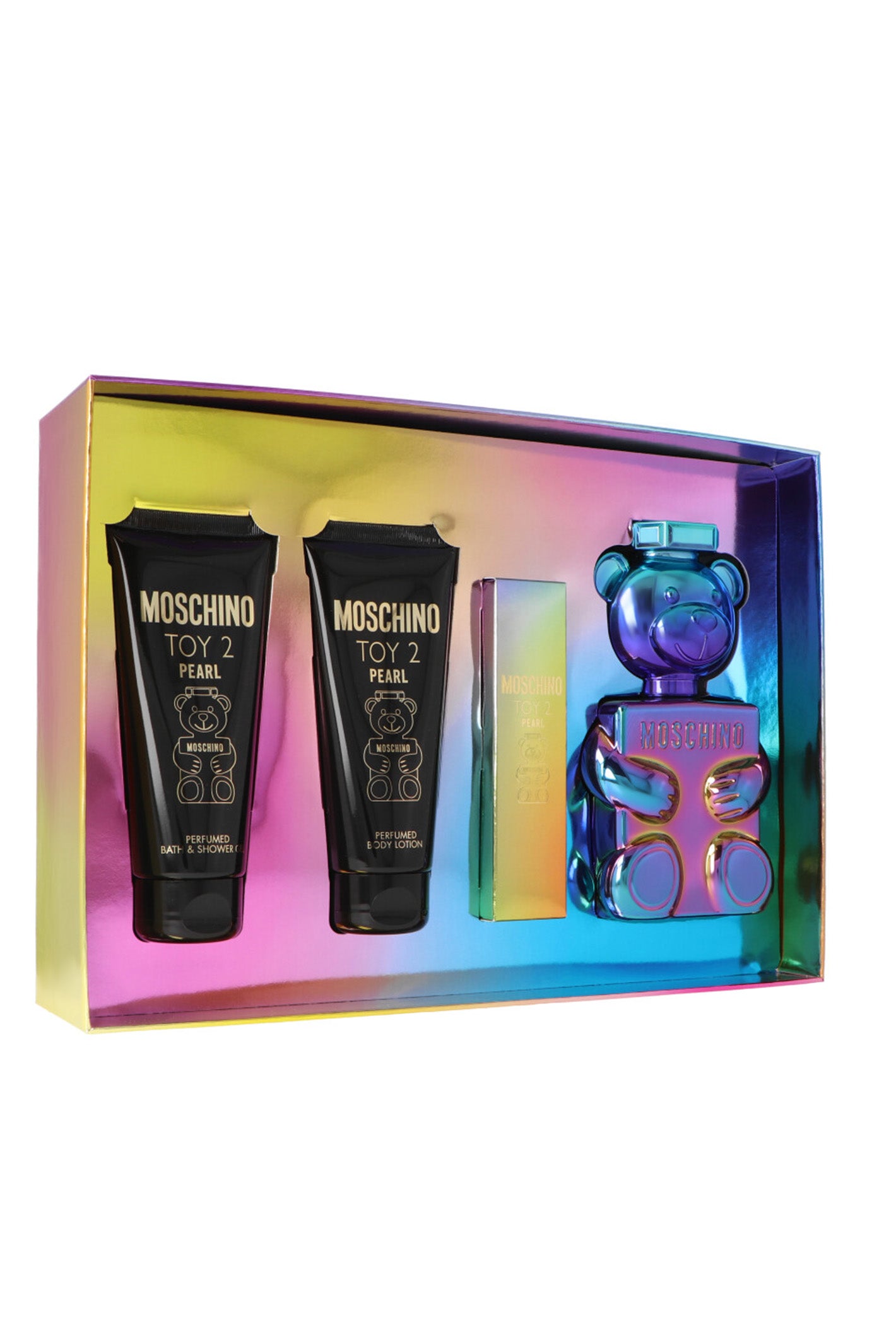 Set Moschino Toy 2 Pearl Eau de Parfum 100 ml + Duschgel 100 ml + Bodylotion 100 ml + Eau de Parfum 10 ml