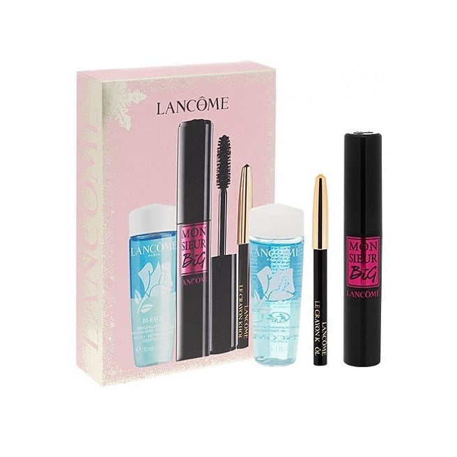 Set Lancome Monsieur Big Mascara 01 + Bifacil Eye 30ml + Khol Eye Pen Mini 027 Noir