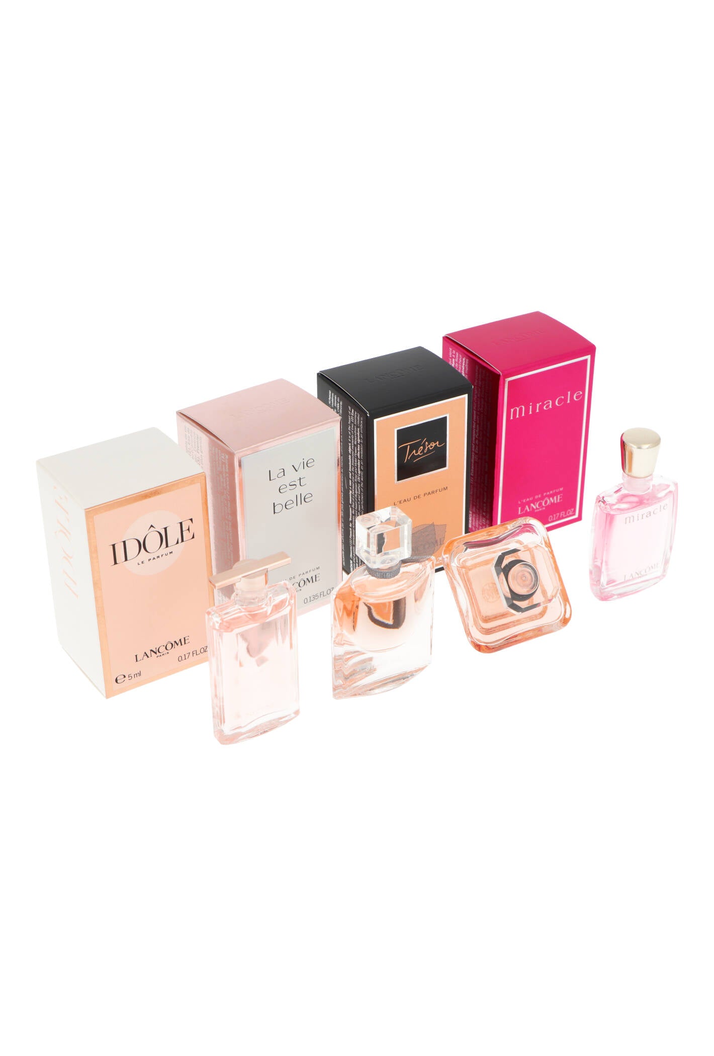 Zestaw Lancome Miniatures Best Of Lancome Fragrances: Tresor Edp 7,5ml + Idole Edp 5ml + La Vie Est Belle Edp 4ml + Miracle Edp 5ml