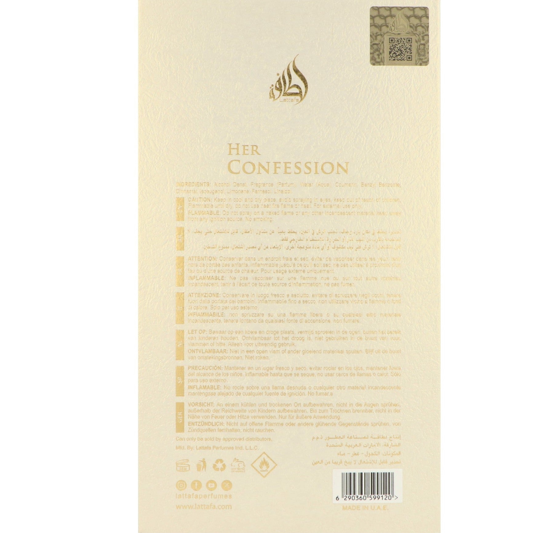 Lattafa Her Confession Edp 100ml