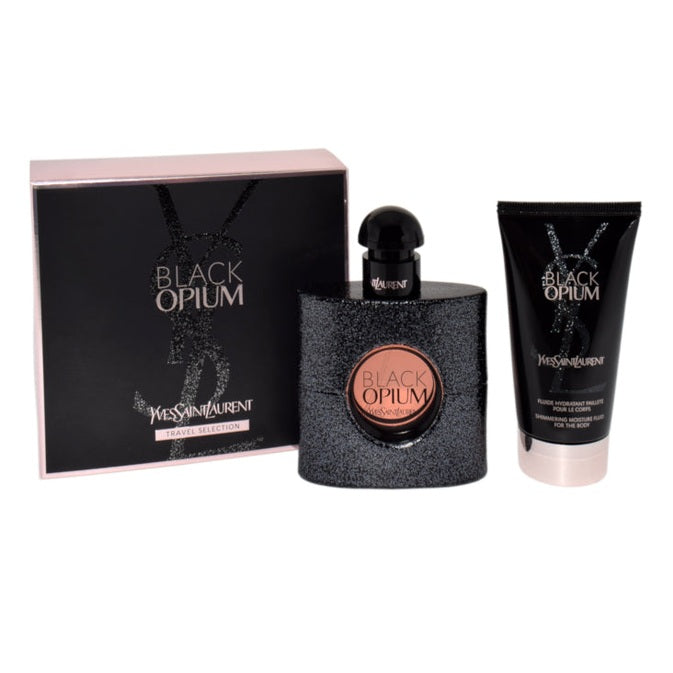 Set aus Yves Saint Laurent Black Opium Eau de Parfum 50 ml + Bodylotion 50 ml