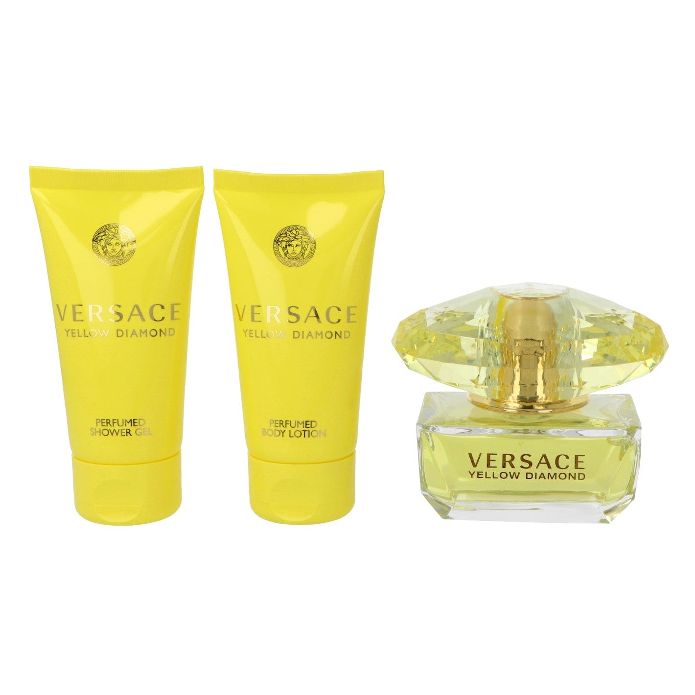 Set Versace Yellow Diamond Edt 50ml + Shower Gelml + Body Lotion 50ml