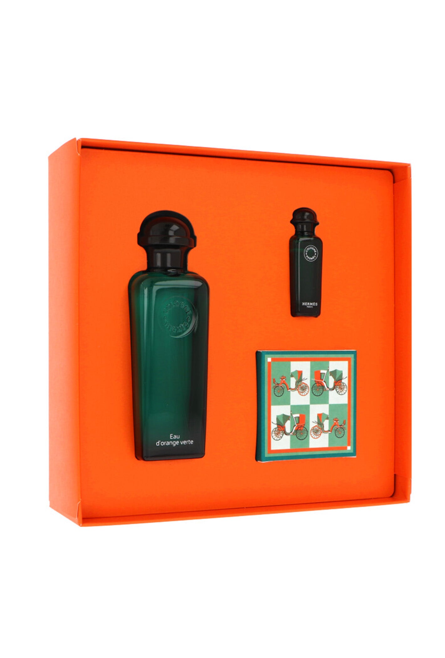 Set Hermes d`Orange Verte Edc 100ml + Edc 7,5ml + Soap 50g