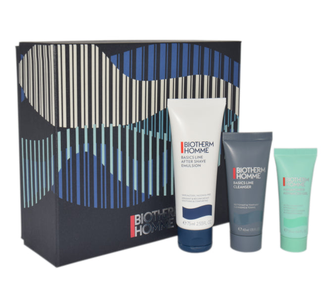 Set: Biotherm Homme Basic Line Reinigungsgel 40 ml + Aquapower Advanced Gel 20 ml + Basics Line After Shave Emulsion 75 ml