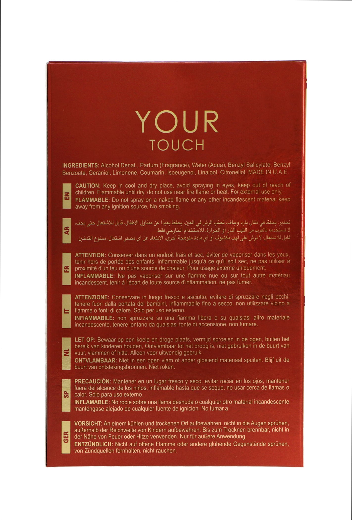Maison Alhambra Your Touch Amber Edp 100ml