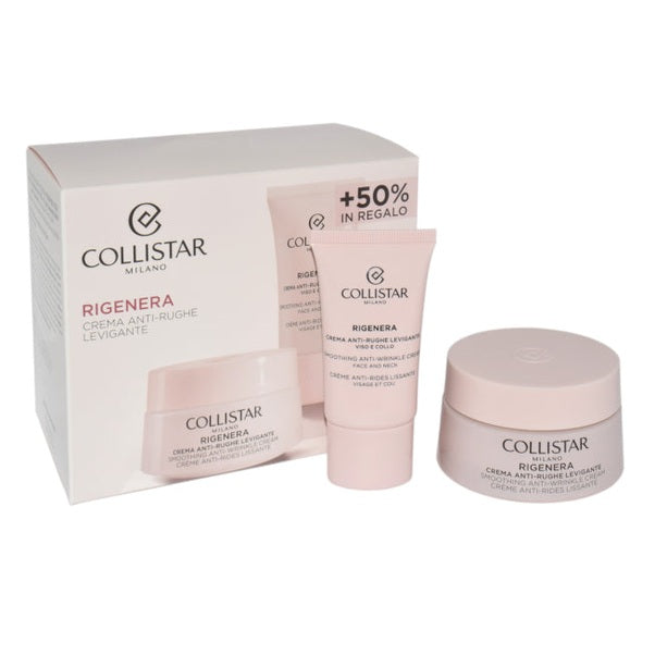 Set Collistar Rigenera Smoothing Anti Wrinkle Cream 50ml + Smoothing Anti Wrinkle Cream Face And Neck 25 ml