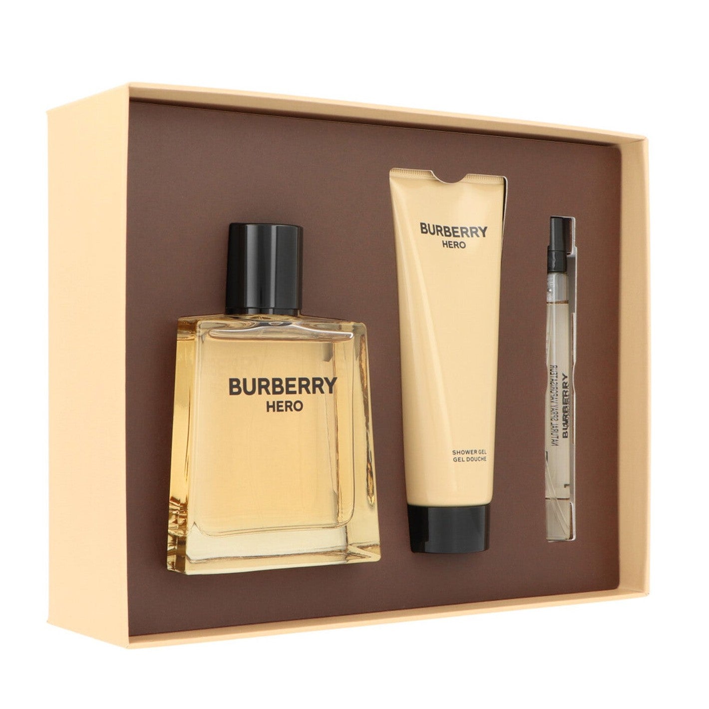 Set Burberry Hero Edt 100ml + Edt 10ml + Shower Gel 75ml